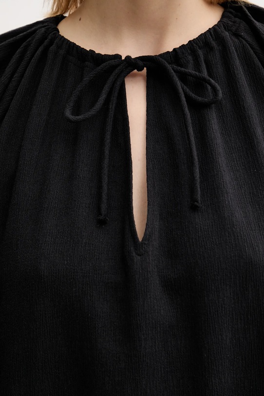 Samsoe Samsoe sukienka bawełniana SALAGO F25200072 czarny