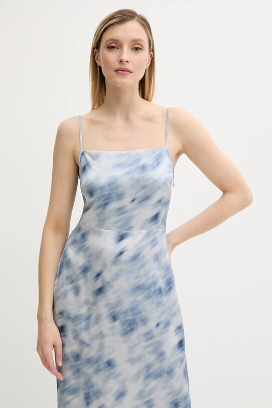 Samsoe Samsoe sukienka SASAGE F24100145 niebieski