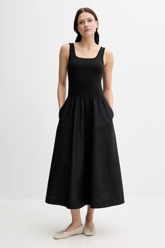 Tommy Hilfiger rochie maxi negru WW0WW44612