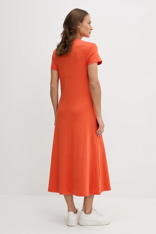 Oblečenie Bavlnené šaty Tommy Hilfiger WW0WW46710 oranžová