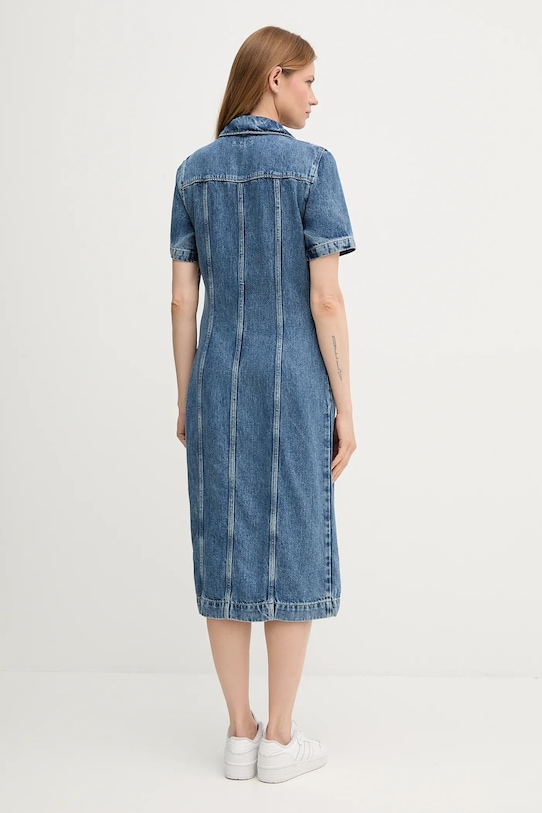 Odzież Tommy Hilfiger sukienka jeansowa WW0WW46638 niebieski