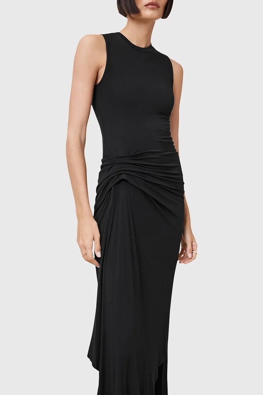 AllSaints sukienka RIVI W166DC czarny AW25