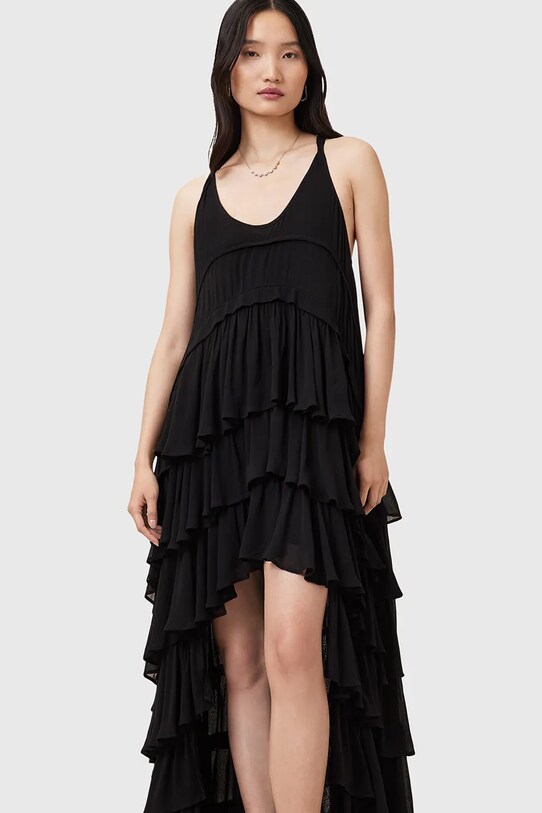 AllSaints sukienka CAVARLY W206DC czarny AW25