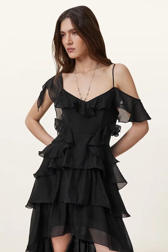 AllSaints sukienka SIENNA W212DC czarny AW25