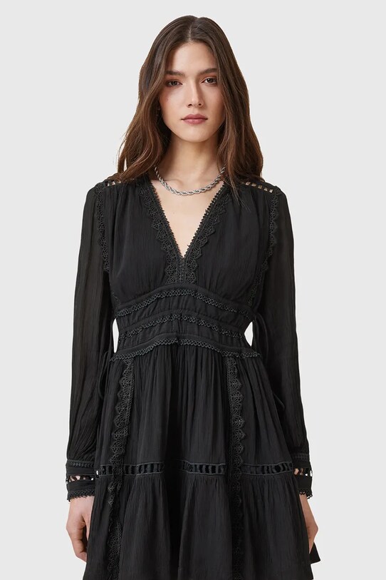 AllSaints sukienka XANTHE W213DC czarny AW25