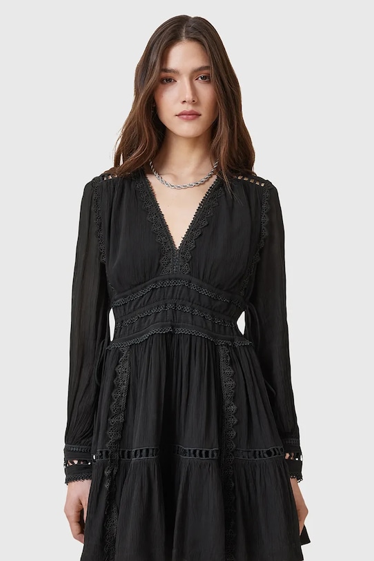 AllSaints rochie XANTHE W213DC negru AW25