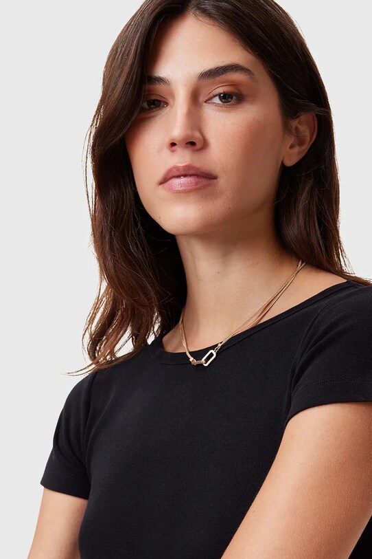 AllSaints rochie din bumbac KATARINA W253DC