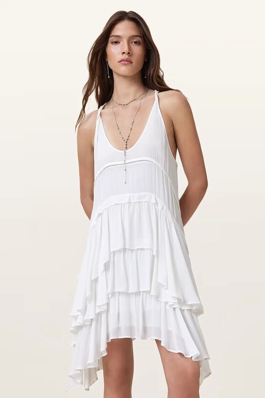 Платье AllSaints CAVARLY W262DC белый AW25