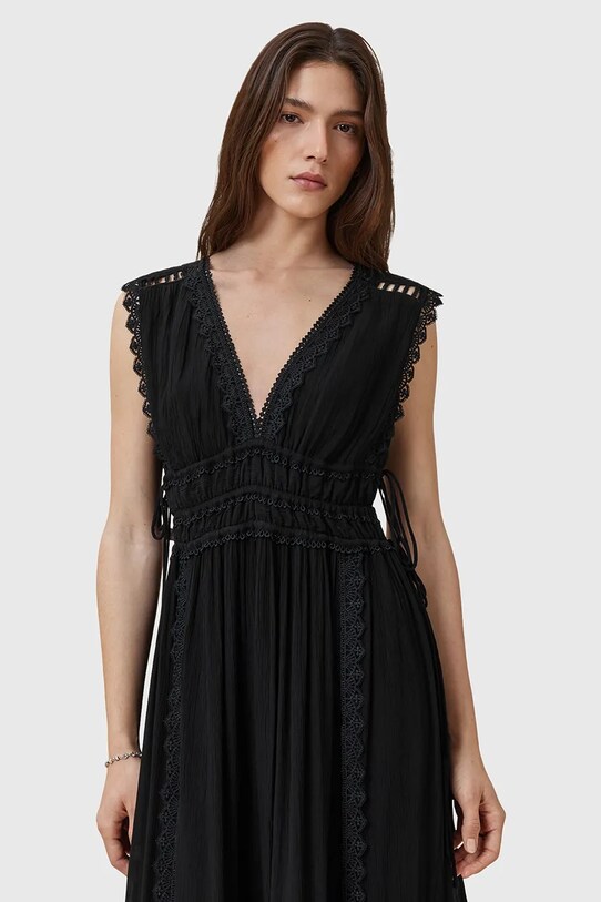 AllSaints rochie XANTHE W302DC negru AW25