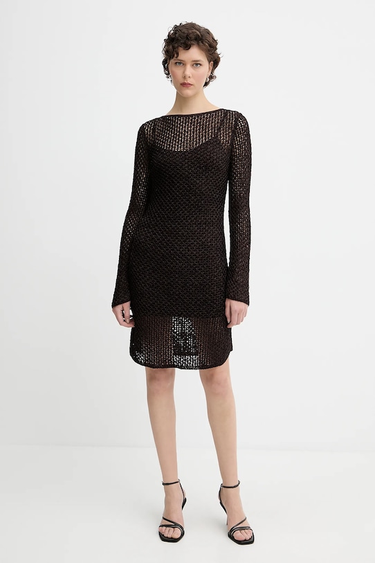 Rag & Bone sukienka WAS25P017LB17 brązowy AW25