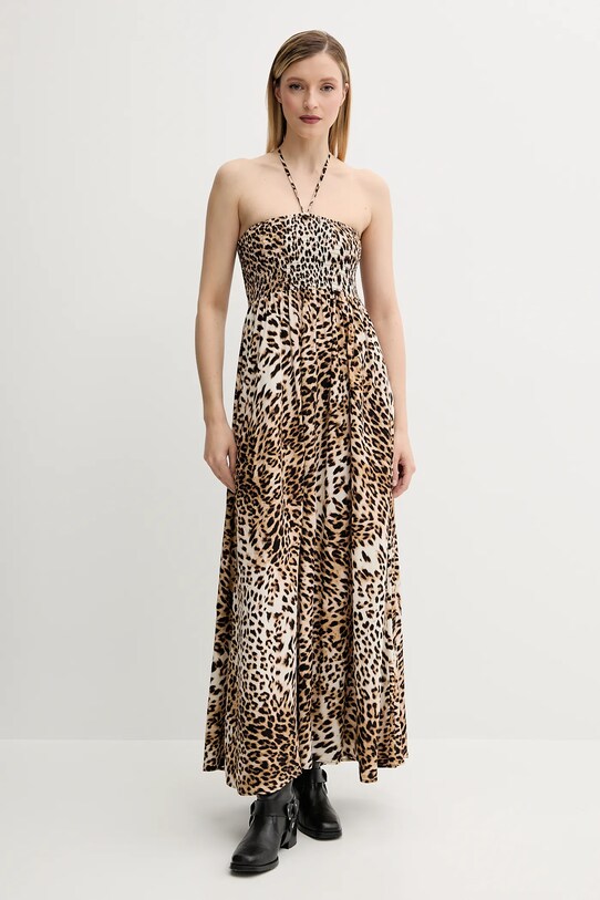 Gestuz rochie midi maro 10910247