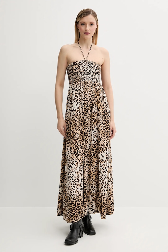 Gestuz rochie midi maro 10910247