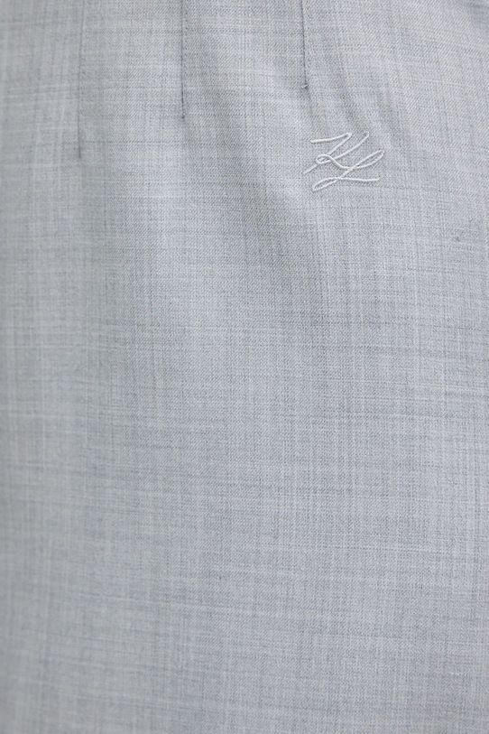 Šaty s prímesou vlny Karl Lagerfeld A3W13034 sivá