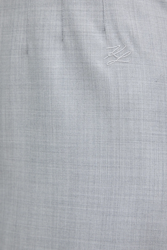 Šaty s prímesou vlny Karl Lagerfeld A3W13034 sivá