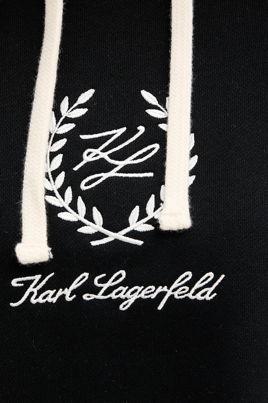 Karl Lagerfeld pamut ruha A3W44010 fekete