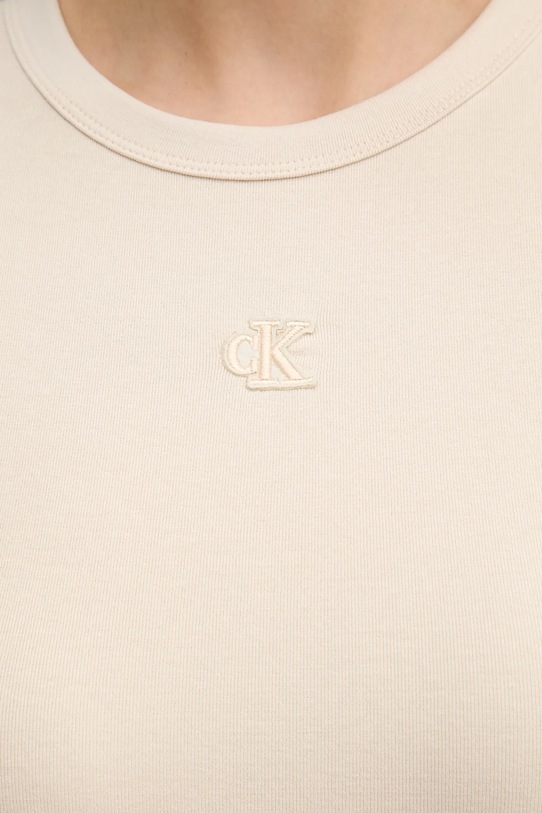 Šaty Calvin Klein Jeans LV047B266G béžová