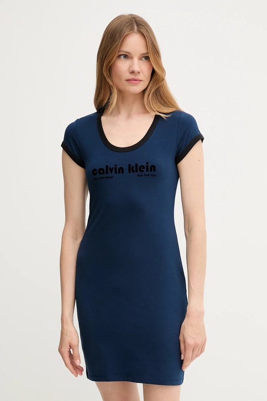Φόρεμα Calvin Klein Jeans casual σκούρο μπλε LV047C259G