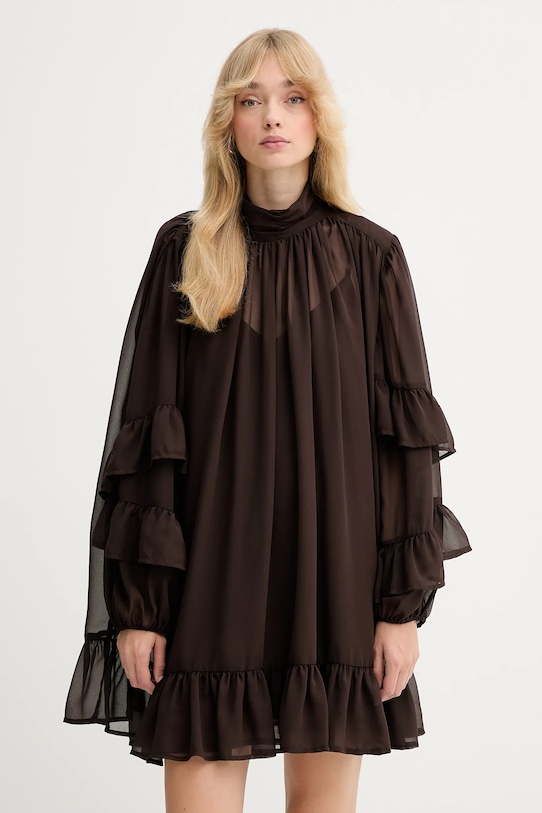 Šaty Gestuz látka hnedá 10910668