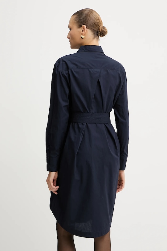 Odzież BOSS Orange sukienka bawełniana 50546132 granatowy