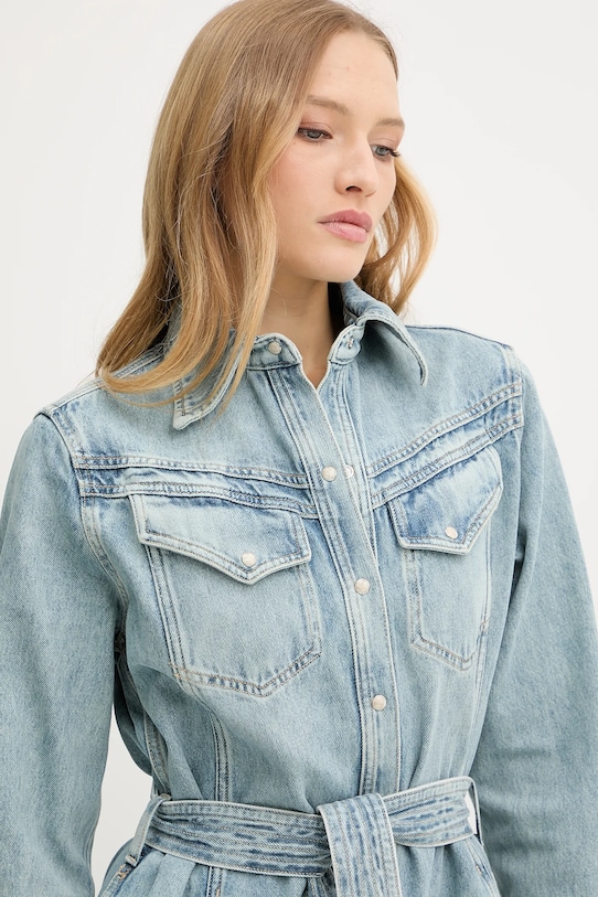 BOSS Orange rochie jeans albastru 50546068