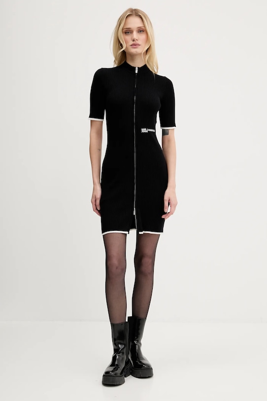 Karl Lagerfeld Jeans ruha A3W13013 fekete AW25