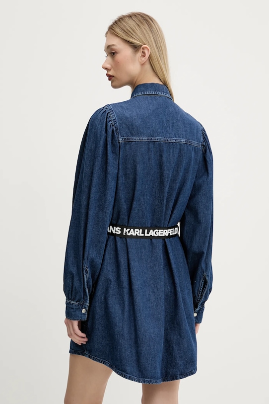 Odzież Karl Lagerfeld Jeans sukienka jeansowa A3W13014 granatowy