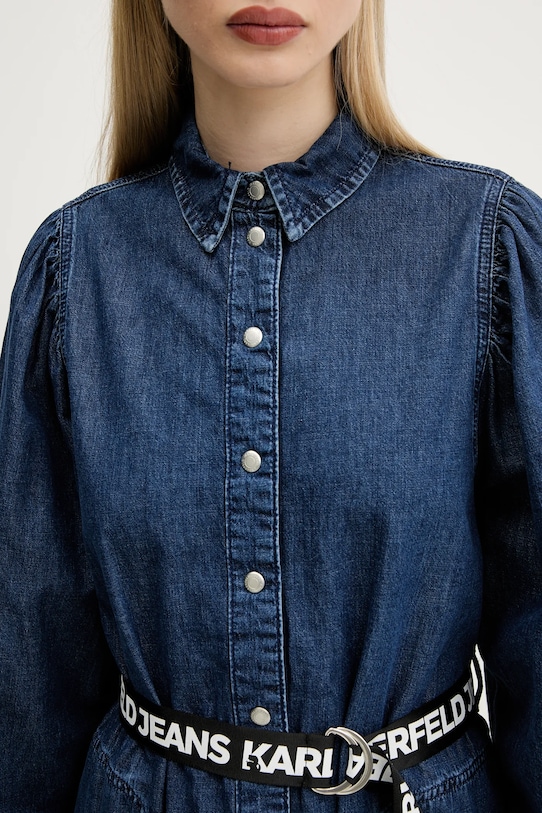 Karl Lagerfeld Jeans sukienka jeansowa A3W13014 granatowy