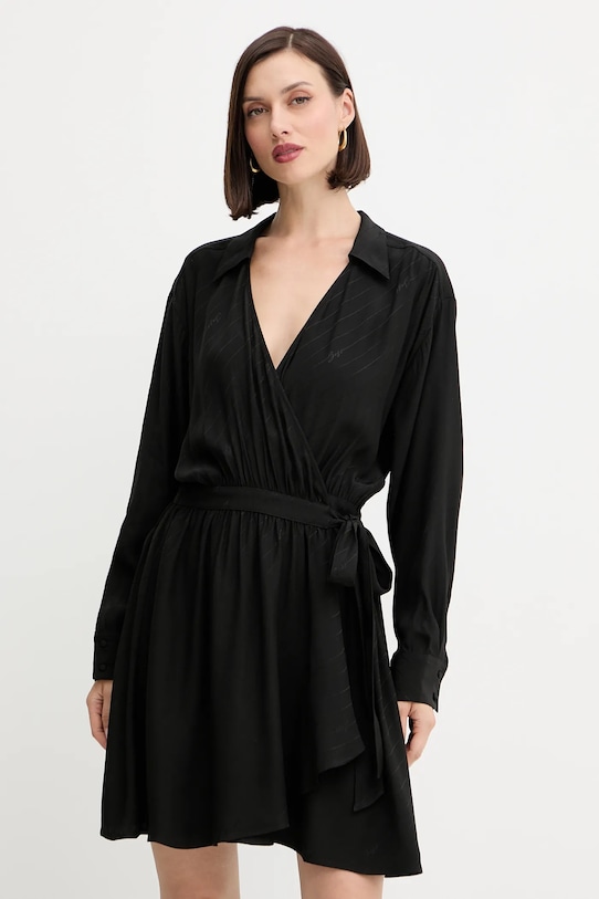 Φόρεμα BOSS Orange μακρύ μαύρο 50544025