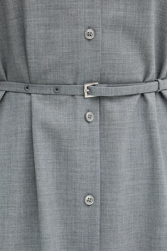 BOSS rochie din lână 50541988 gri