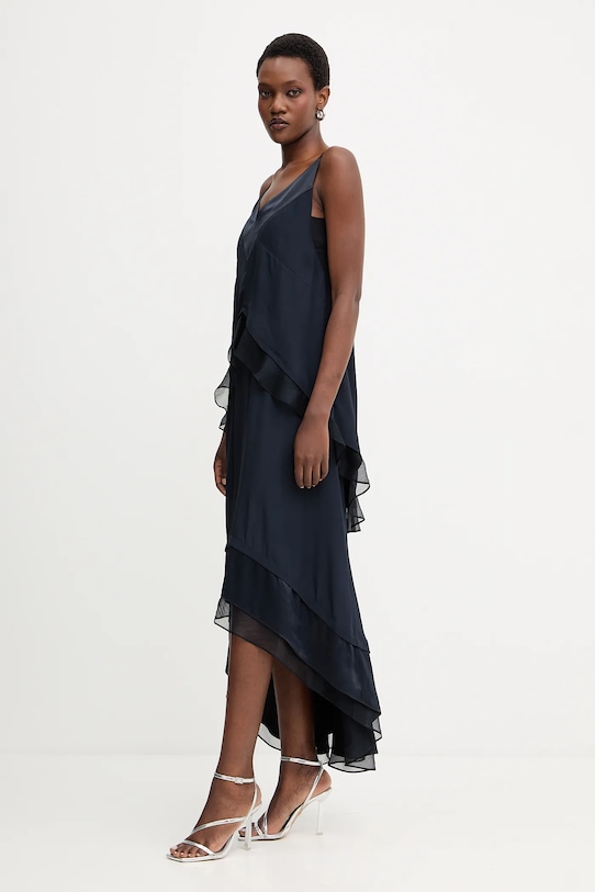 BOSS sukienka 50542856 granatowy AW25