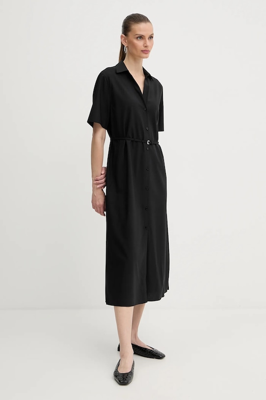 Одяг Вовняна сукня BOSS 50546632 чорний