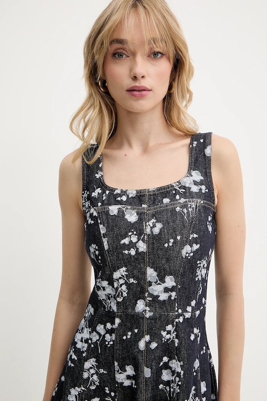 Karl Lagerfeld rochie din denim A3W13004 bleumarin