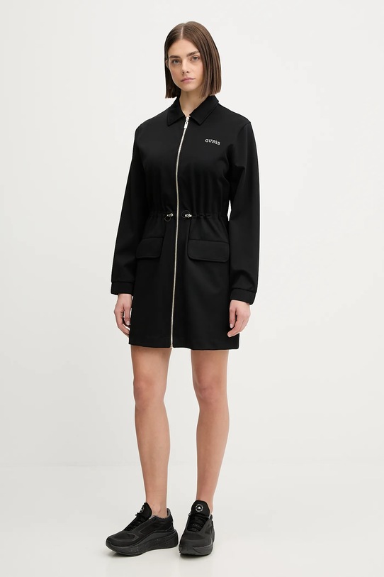 Guess sukienka CARLA V5YK04.KCX42 czarny AW25