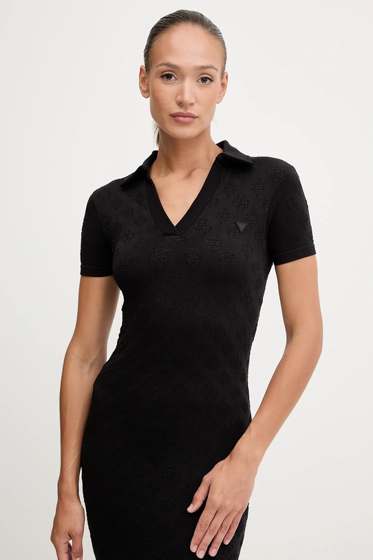 Guess rochie PEONY negru V5YK05.Z3OA0
