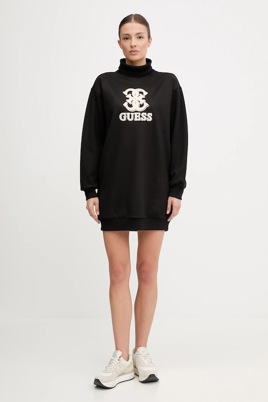 Guess sukienka CARMEN V5YK07.KCX22 czarny AW25