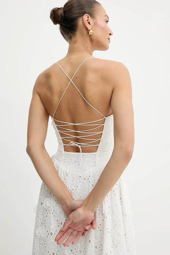 Бавовняна сукня Bardot 59786DB2 білий