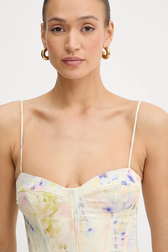 Bardot sukienka żółty 59910DB