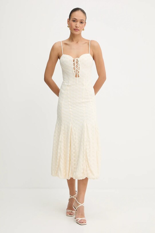 Bardot sukienka 59928DB beżowy AW25