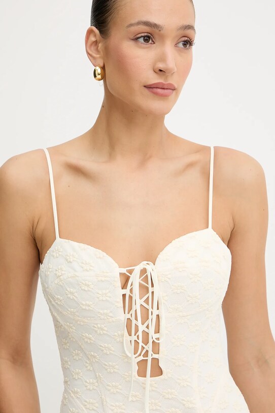 Bardot rochie bej 59928DB