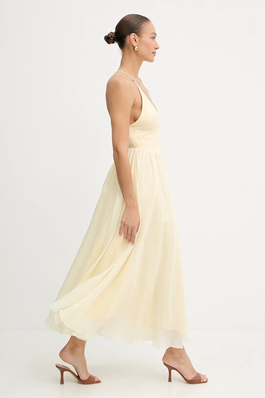Bardot rochie 59963DB galben AW25