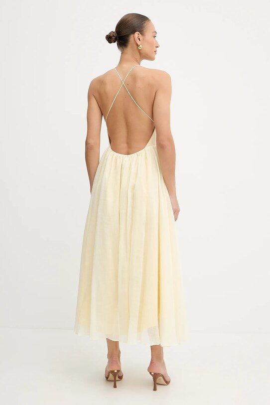 Îmbrăcăminte Bardot rochie 59963DB galben