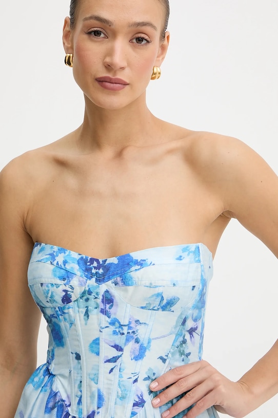 Bardot sukienka niebieski 58164DB4