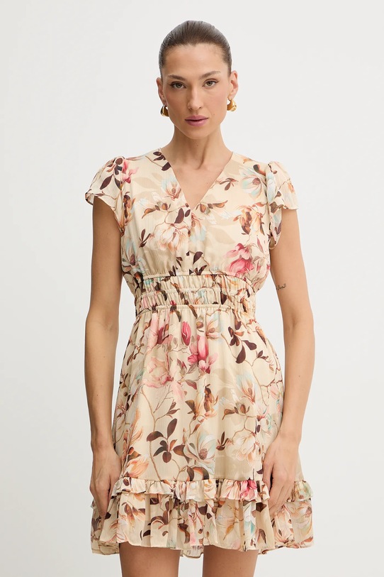 Платье Guess BRIGIDA короткий бежевый W3YK34.WDW82