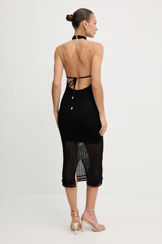 Guess sukienka bawełniana MONYCA W5YK0E.Z2YL1 czarny AW25