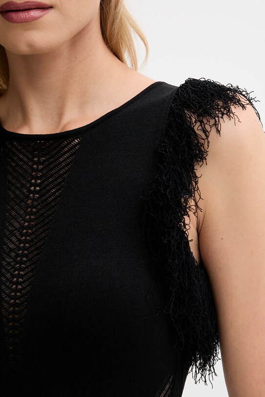 Šaty Guess LUISA černá W5YK0F.Z30Y2