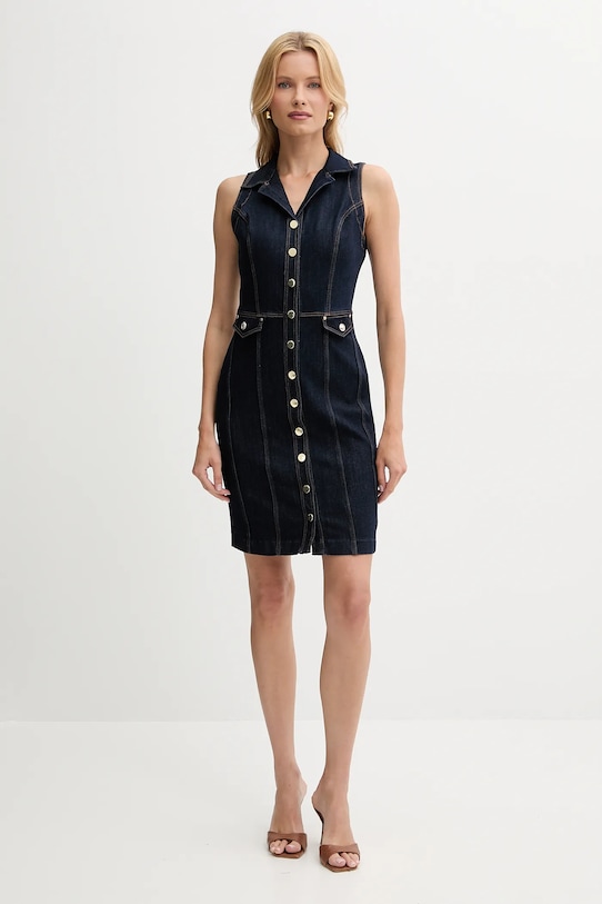 Guess rochie jeans DESTINY W5YK24.D5PW1 bleumarin AW25