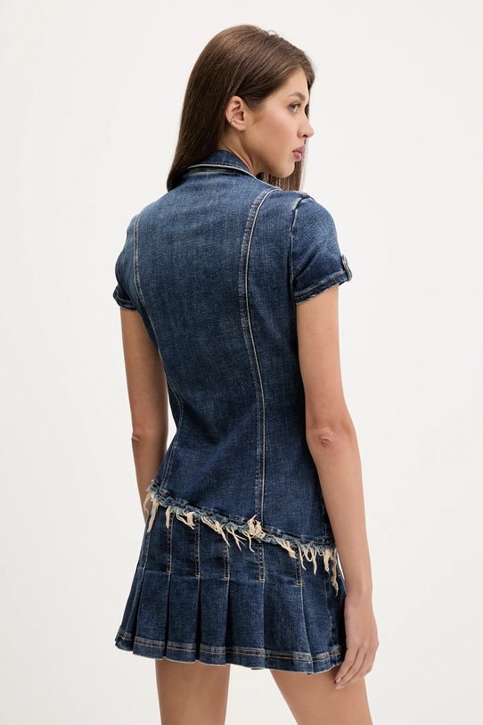 Odzież Guess Originals sukienka jeansowa W5YK71.D4H1D niebieski