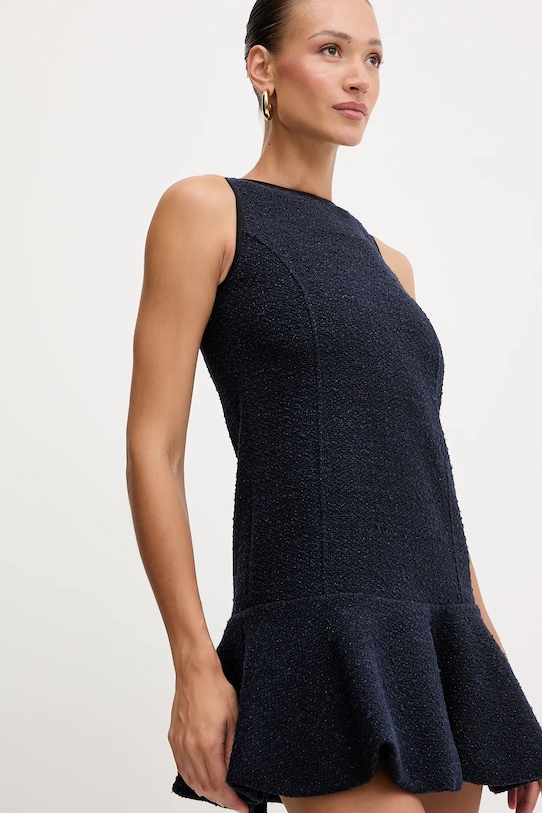 Pinko sukienka z domieszką wełny granatowy 105795.A2VL