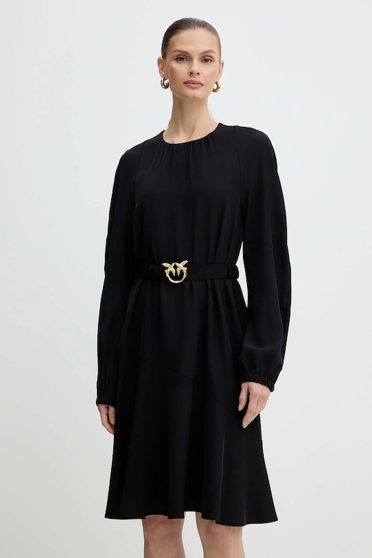 Pinko sukienka z elastanem czarny 105727.A2U2