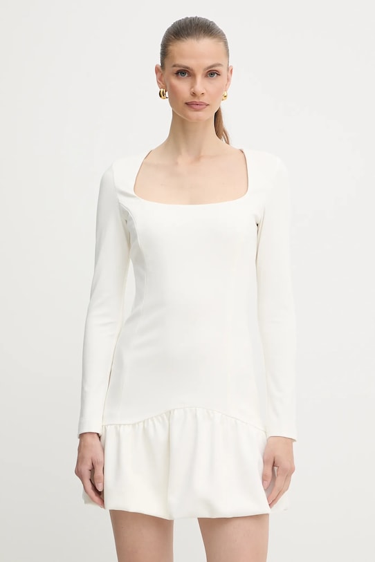 Pinko sukienka z elastanem beżowy 105769.A15M